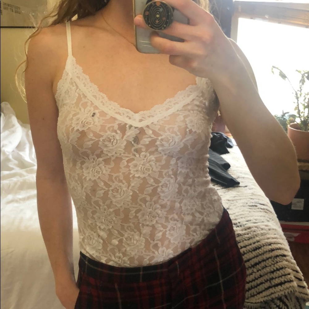 Hanky Panky Lace Tank XS